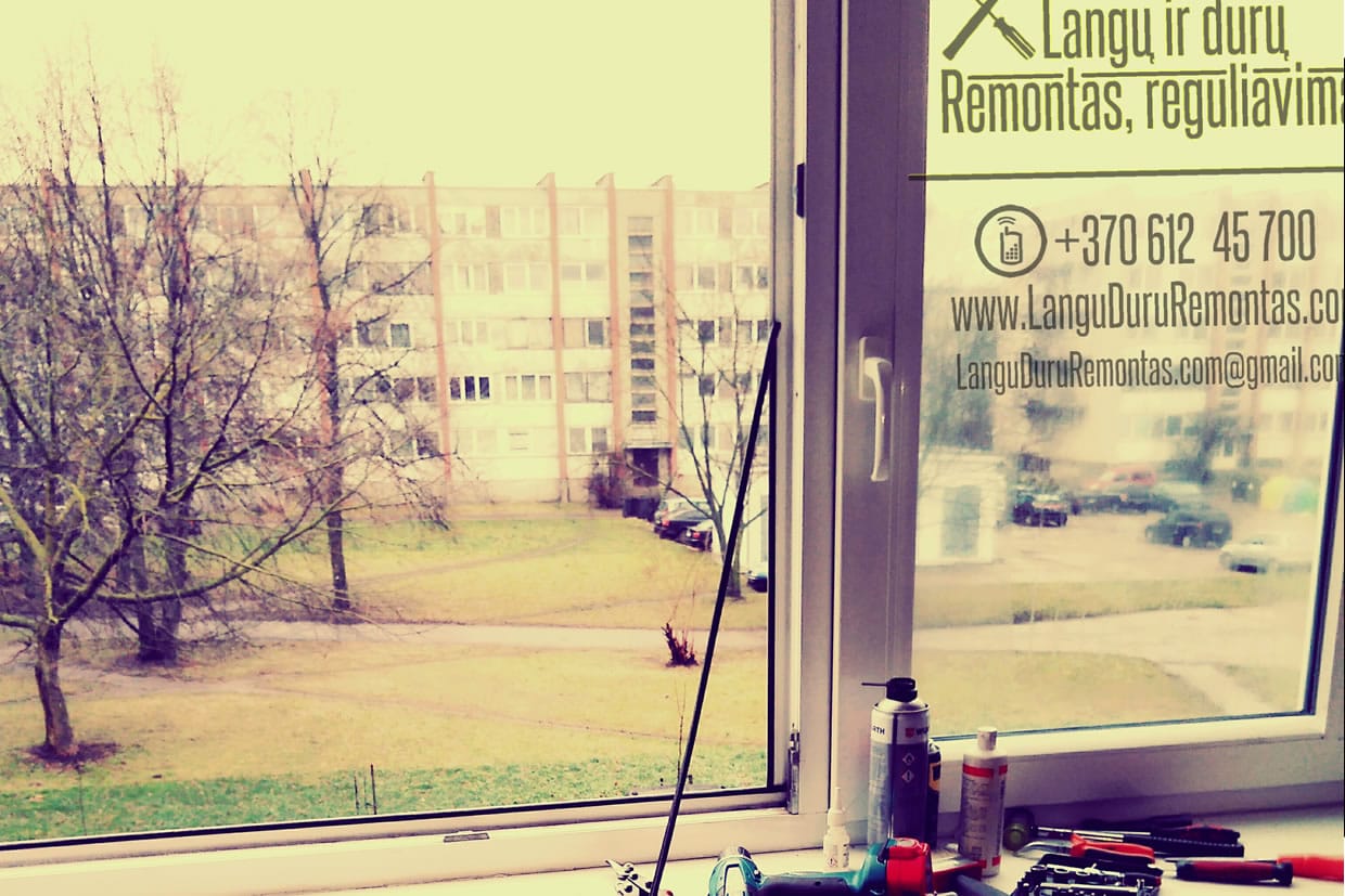 Plastikinių langų remontas Klaipėdoje ir jos apskrityje